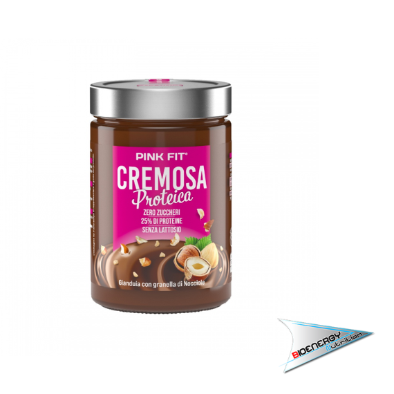 Pro Action-PINK FIT CREMOSA PROTEICA (Conf. 300 gr)   Gianduia con granella di nocciole  